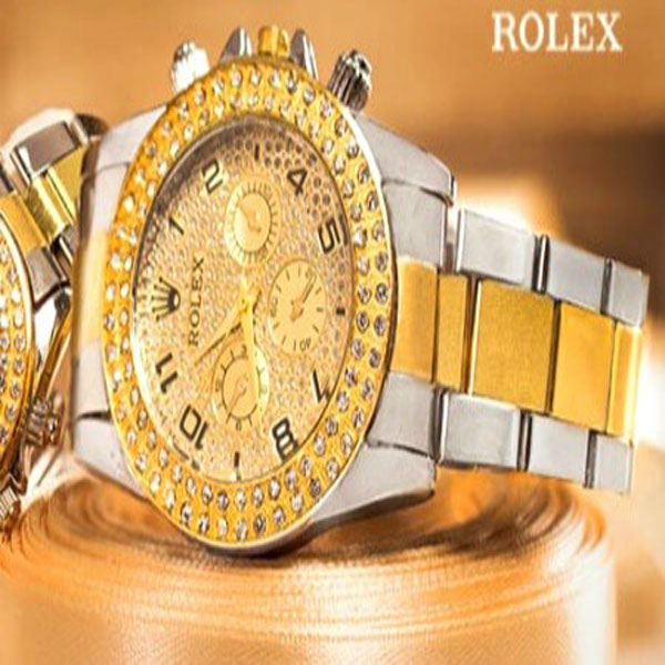 ست ساعت مچی مردانه و زنانه رولکس Rolex نگین دار